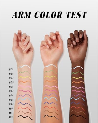 Orange Matte Waterproof Liquid Eyeliner Pencil - 24-Hour Smudge-Proof Eye Makeup