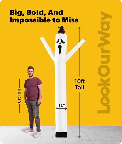 Ghost Inflatable Air Dancer Tube Man - 10ft Halloween Outdoor Yard Decoration - Variation of THIS listing