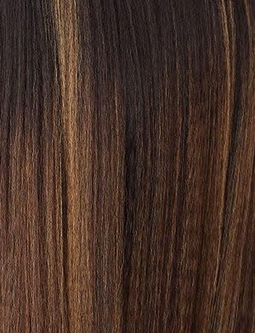 Sensationnel Glamzy Lace Part Wigs - Violetta Glueless Hand Tied Wider V Parting Synthetic Hair (BALAYAGEHAZELNUT)