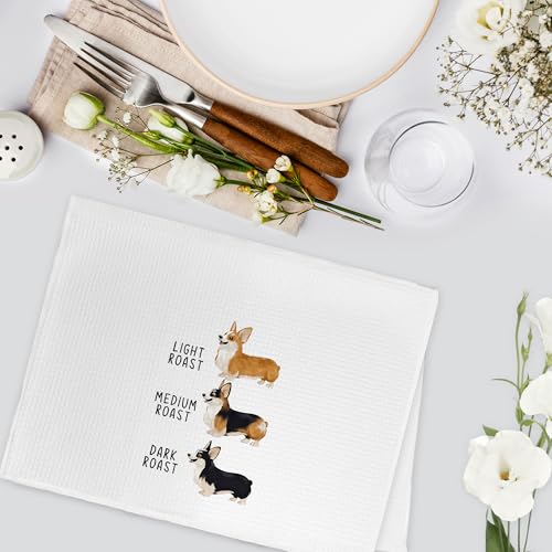 Funny Corgi Dog Hand Towels for Bathroom Kitchen Decor - Corgi Variation