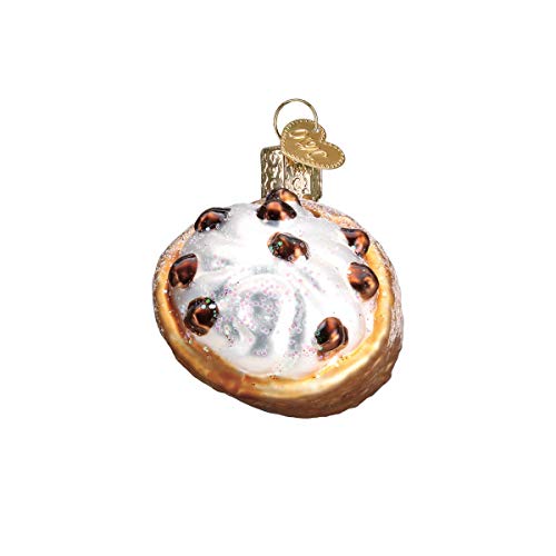 Glass Blown Christmas Ornament - Cannoli Dessert Holiday Decoration
