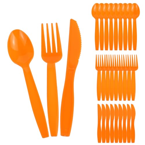 Christmas Disposable Cutlery Set - Knife, Fork & Spoon for Holiday Parties
