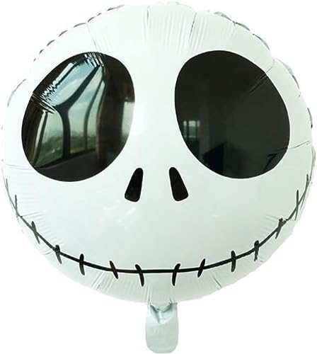 Nightmare Before Christmas Party Balloons Set with Jack Skellington & Sally - Inflatable Decorations for Halloween & Holiday Events