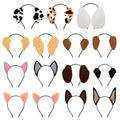 15-Pack Puppy Dog Ear Headbands for Kids & Adults Birthday Party