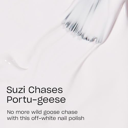 OPI Suzi Chases Portu-geese Nail Lacquer - Opaque Soft White, Long-Lasting