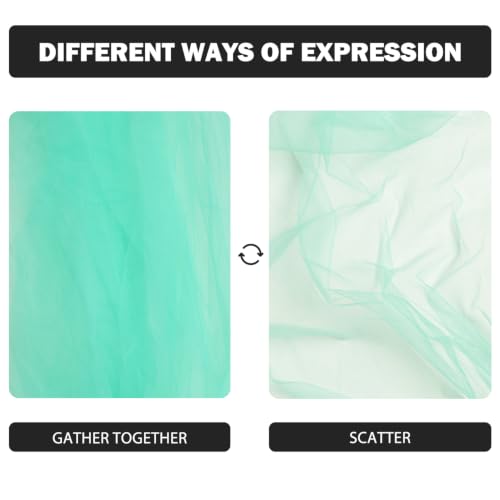 3Pcs Turquoise Gauze Table Runner 28x120 Inch - Seasonal Wedding Party Decor