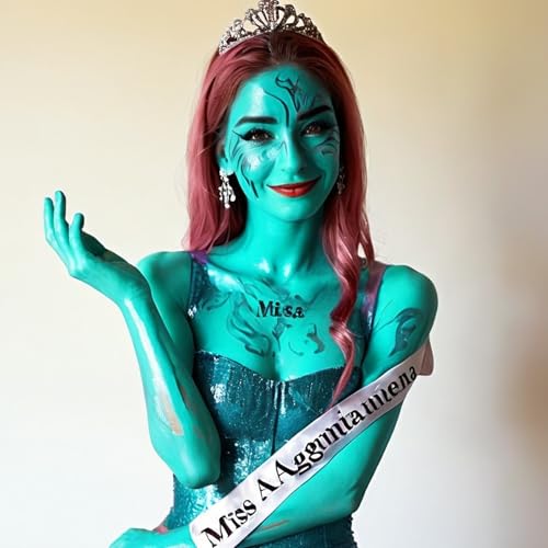 Teal Face & Body Paint - 2.37Oz Water-Based Makeup for Halloween & Cosplay