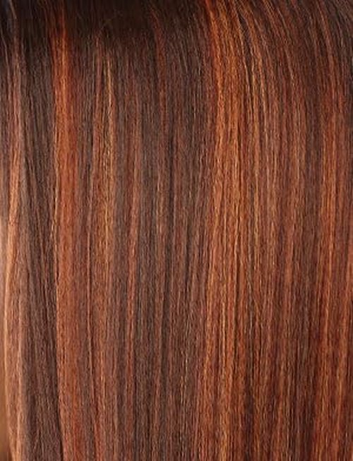 Sensationnel Butta Lace Precut Wigs - Unit 4 Glueless Extra Wide 5 Inch Deep Parting Synthetic Pre Tweezed Smaller Knot Hairline (BALAYAGECOPPER)