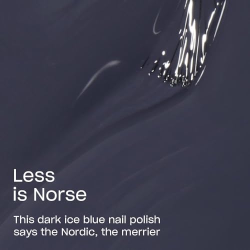 OPI Less Is Norse Opaque Dark Blue Nail Lacquer - Long Lasting & Chip Resistant