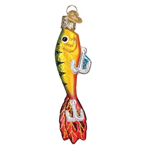 Fishing Lure Glass Blown Ornament - Handcrafted Holiday Decoration, Fisherman Collection - Variation of THIS listing