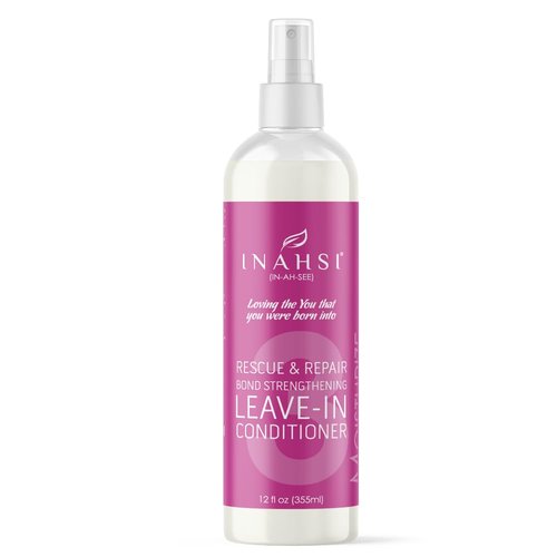Inahsi Rescue & Repair Leave-In Conditioner - Strengthening Hair Moisturizer for All | 12 oz Made in the USA