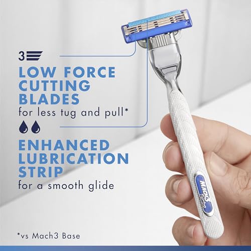 Gillette Mach3 Turbo Razor Blades Refill Pack for Men - 4 Blades