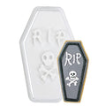 Halloween Cookie Cutter Tombstone with Plunger Stamp - 3.5 Inch Dump Tombstone