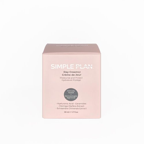 Simple Plan Daily Hydrating Day Cream - Fragrance-Free with Hyaluronic Acid & Ceramides | Lightweight, Non-Greasy (50ml)