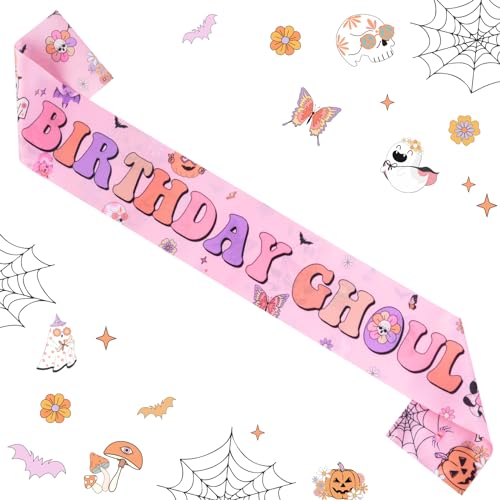Hippie Halloween Sash for Women - Birthday Ghoul Party Accessory