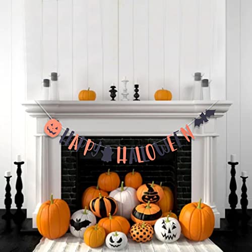 Halloween Banners and Decorations Pack - Bat Signs, Wreaths & Party Flags
