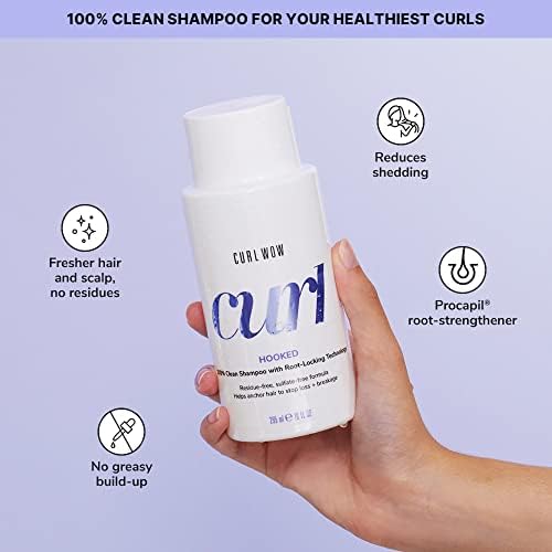 COLOR WOW Cleanse & Quench Wash Day Duo for Curly Hair - 100% Clean Shampoo & Lubricating Conditioner