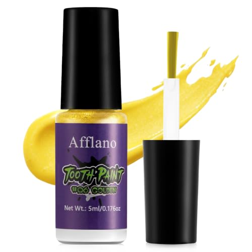 Gold Tooth FX Paint - Temporary Metallic Teeth Makeup for Halloween and Cosplay