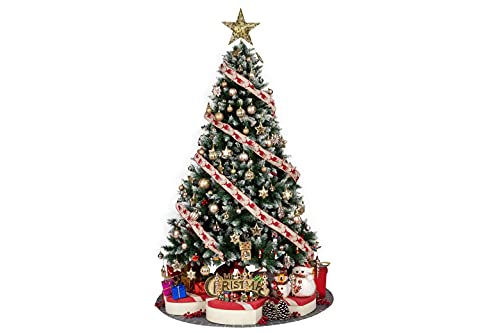 28PCS Shatterproof Christmas Ball Ornaments in Champagne Finish - 2.36" Regular Size