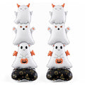 Self-Standing Ghost Halloween Balloons 2-Pack - Indoor Party Decorations