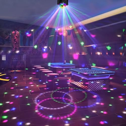 Disco Ball Light Party Decorations, RGB Strobe & Effect Lighting for Indoor Events