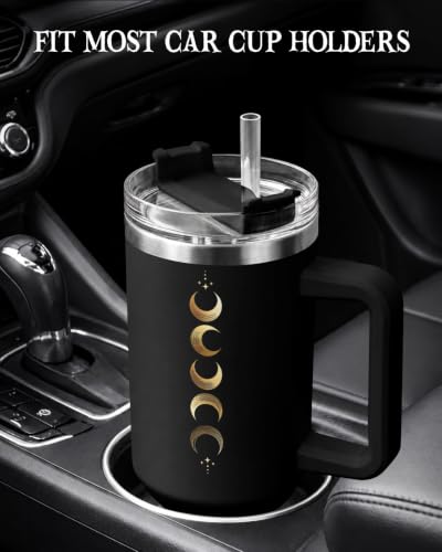 Halloween 34HD Salem Witch 40 oz Tumbler with Handle Black Variation