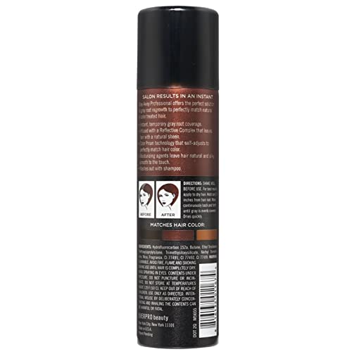 Gray Away Root Concealer Spray Dark Brown 2 oz - Instant Gray Coverage