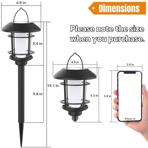 Solar Flame Torch Lights Outdoor - Warm White Flickering Garden Lanterns, Waterproof, Hanging & Stake Options