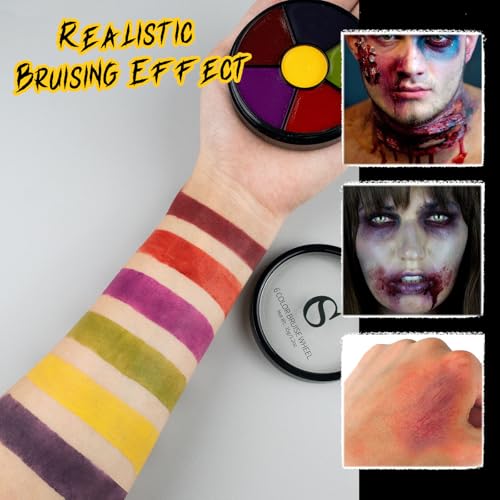 Halloween Special Effects SFX Makeup Kit with Liquid Latex, Fake Blood & Sponges