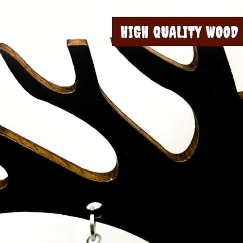 Halloween Tree Decor with Swinging Ghost - Black Halloween Tabletop Accent