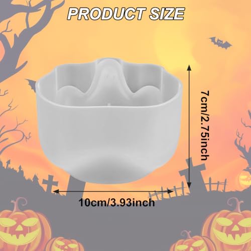 Halloween Ghost Candy Bowl Mold - Cute Ceramic Trick or Treat Serving Dish