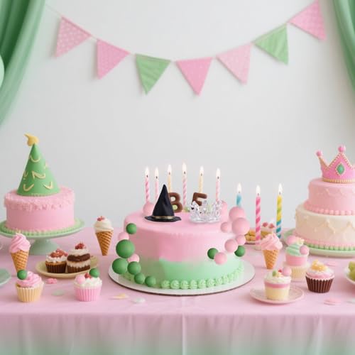 Halloween Witch Cake Toppers Set - 42pcs Cupcake & Cake Decorations
