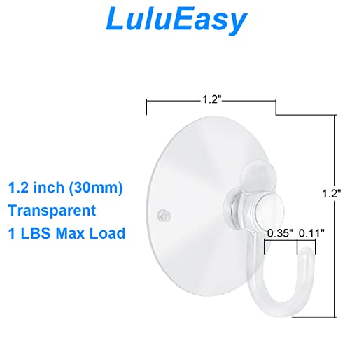 200 Pieces Small Clear Suction Hooks with 1.2 Inch Hooks for Glass Windows Walls Party Decorations - Variation of 200