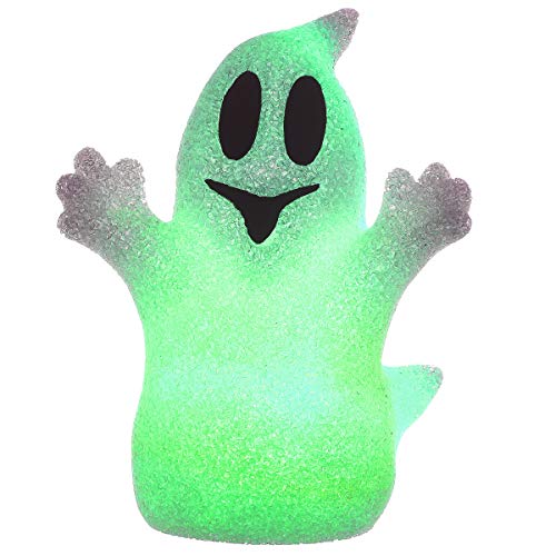 Halloween Ghost Decoration with Color-Changing LED Lights, 9 Inch