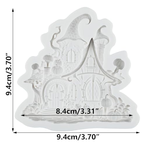 Haunted House Silicone Mold - Halloween Fondant & Candy Molds - Style P