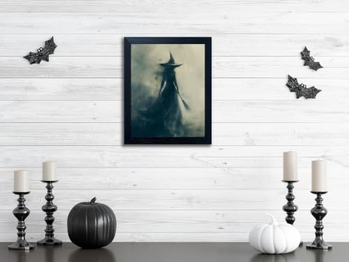 Gothic Witch Canvas Wall Art - Halloween Poster Print - 20x16 Variation