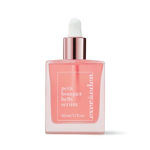 Evereden Petit Bouquet Belly Serum - Clean & Vegan Pregnancy Oil | Non-Toxic Stretch Mark Treatment | 1.7 fl oz