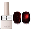 Magnetic Cat Eye Gel Nail Polish - Cherry Bomb, 15 ML, Unique Rainbow Effect