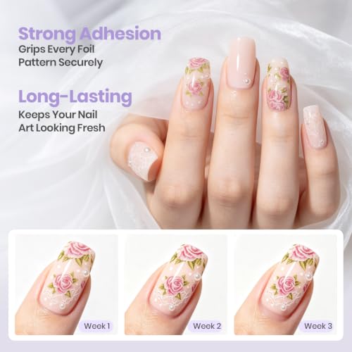 Beetles Nail Foil Glue Clear Transfer Gel 15ml UV & LED Safe - Variation 0