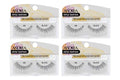 False Eyelashes Style 45 - Black 4 Pairs, Natural Look, Cruelty-Free - Andrea