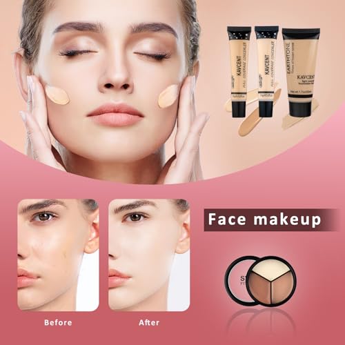 All-in-One Makeup Kit for Women - Eyeshadow, Lip Gloss, Foundation & More