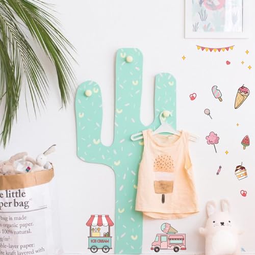 Ice Cream Window Stickers Decals - Candy PVC Wall Decor for Bedroom & Nursery - Variation of THIS listing: Ice Cream-086