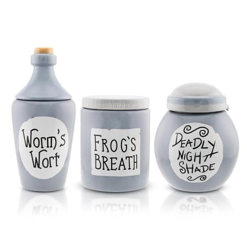 Nightmare Before Christmas Sally Mini Ceramic Storage Jars 3-Piece Set - Kitchen & Decor