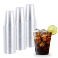 12oz Clear Plastic Disposable Cups - Pack of 150 (6 Sets) for Cold Beverages