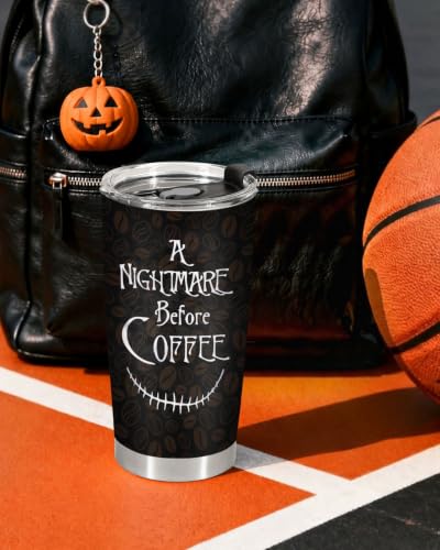 Skeleton Character Halloween Tumbler 20oz - Horror Gift for Dark Lovers
