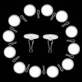 30 Pack Self-Adhesive Ceiling Hooks for Hanging Decorations - Clear Discs & Metal Hooks