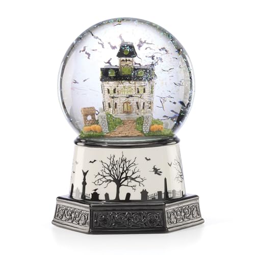 Lenox Haunted Village Light-Up Snow Globe - Water Globe Halloween Decor