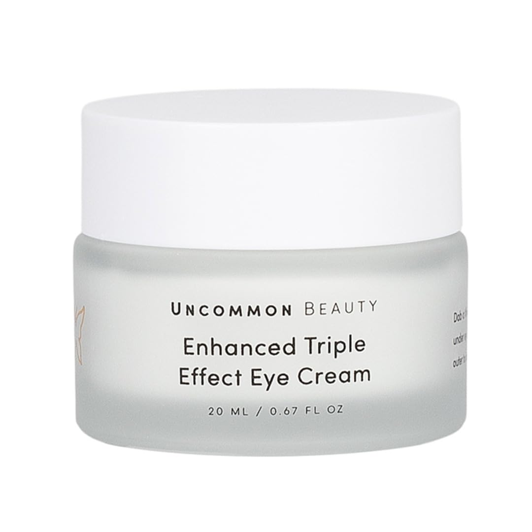 Uncommon Beauty Eye Cream - Triple Effect Anti-Aging Formula Reduces Fine Lines & Dark Circles | 0.67 FL OZ, Vegan & Cruelty-Free