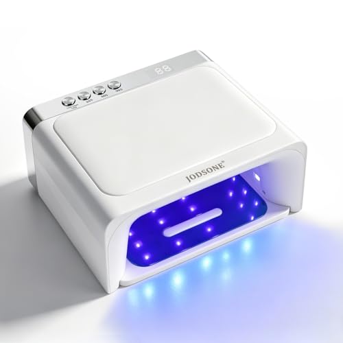 LED Nail Curing Lamp with Arm Rest and Detachable Tray, 4 Timer Modes
