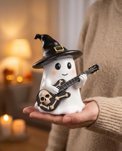 Big Halloween Rocking Ghost Figurine - Cute Indoor Home Decoration